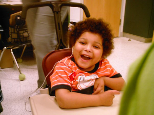 a smiling boy